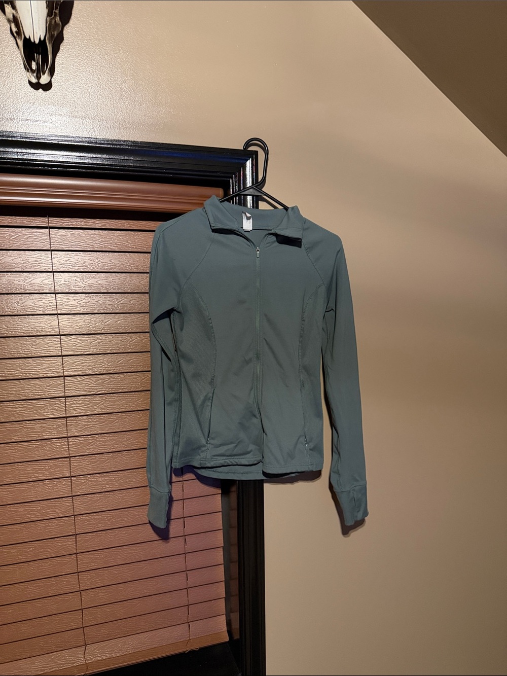 90 Degree By Reflex Slate Green Full-Zip Utility Jacket